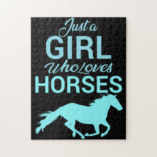 Puzzle Cheval Gallop Une Fille Qui Aime Les Chevaux