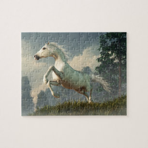 Puzzle Cheval gris sauvage