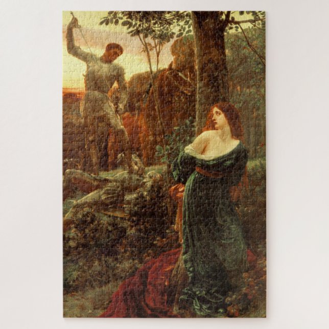 Puzzle Chevalerie (par Frank Dicksee) (Vertical)