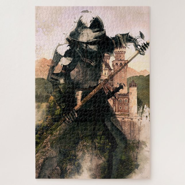 Puzzle Chevalier médiéval du Vieux Âge (Vertical)