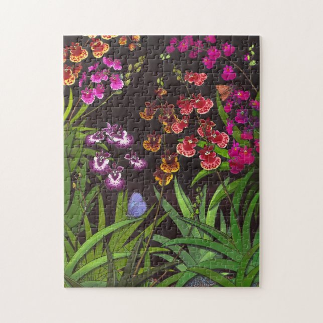 Puzzle chevauchant d'orchidées de Tolumnia (Vertical)