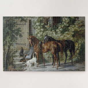 Puzzle Chevaux à la Porche (par Albrecht Adam)