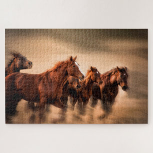 Puzzle Chevaux au galop