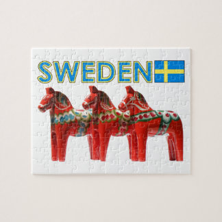 Puzzle Chevaux de la Suède Dala