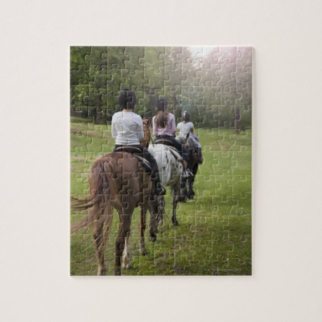 Puzzle Chevaux d'équitation (Vertical)