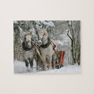 Puzzle Chevaux d'hiver