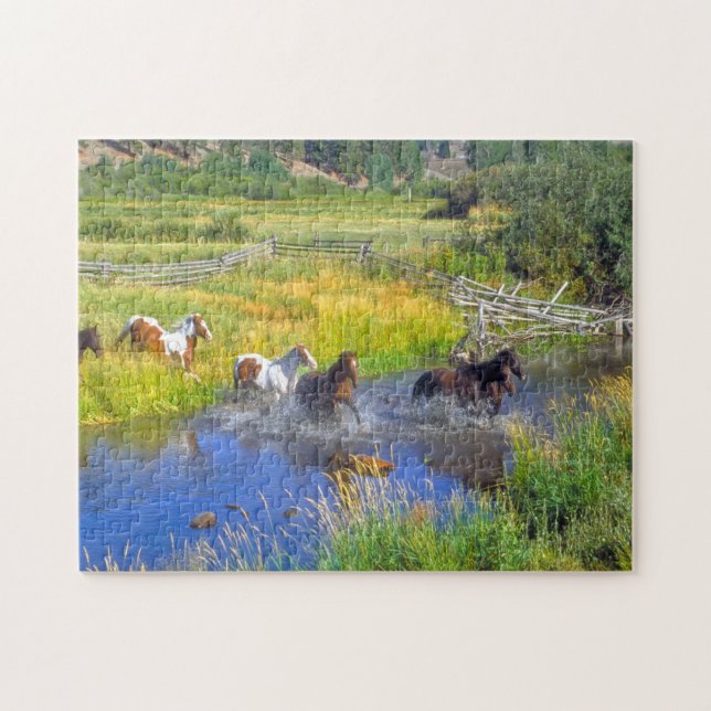 Puzzle Chevaux du Montana. (Horizontal)