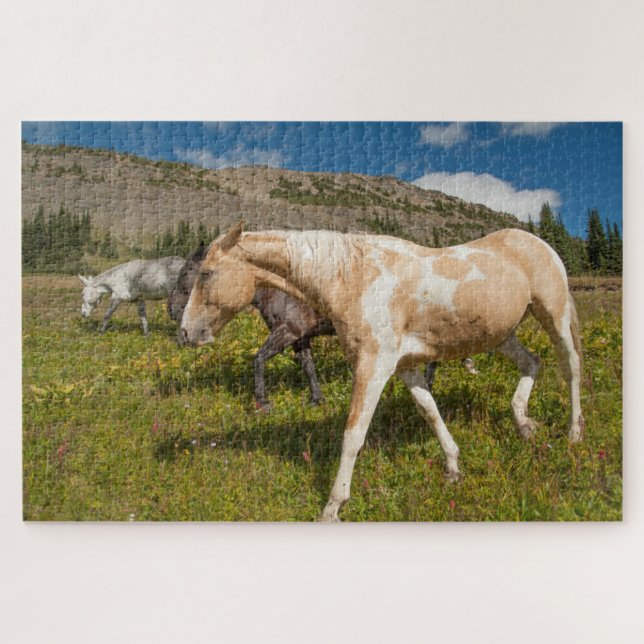 Puzzle Chevaux et Mules (Horizontal)
