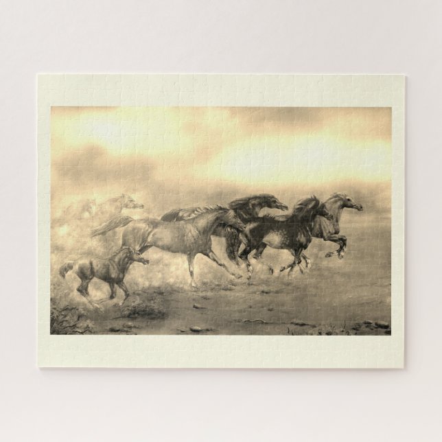 Puzzle Chevaux sauvages (Horizontal)