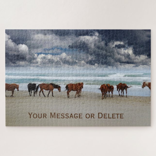 Puzzle Chevaux sauvages Corolla Outer Banks NC (Horizontal)