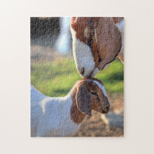 Puzzle Chèvre et bébé de mère (Vertical)