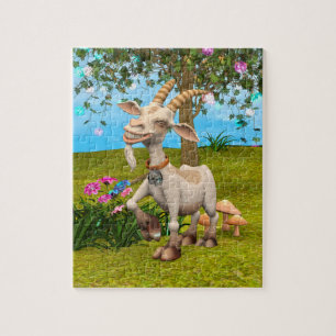 Puzzle Chèvre Joyeuse