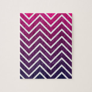 Puzzle Chevron rose violet