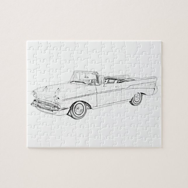 Puzzle Chevy Bel Air convertible 1957 (Horizontal)
