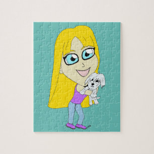 Puzzle Chibi avec un chiot