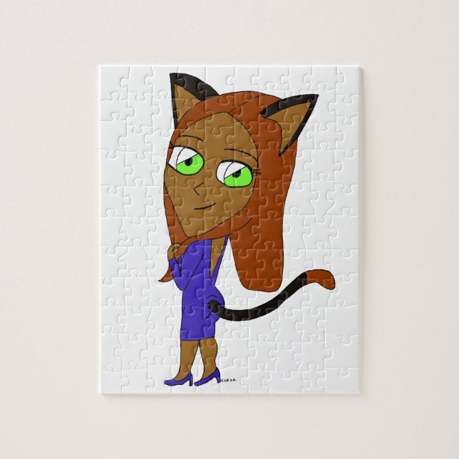 Puzzle chibi catgirl  (Vertical)