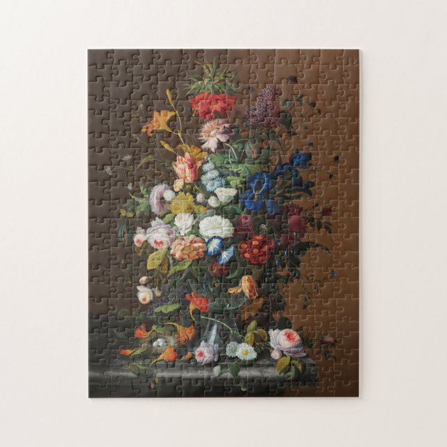 Puzzle Chic Baroque Fleurs Encore Vie Art Peinture à l'hu (Vertical)