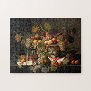 Puzzle Chic Baroque Fruit Still Life Art Peinture à l'hu