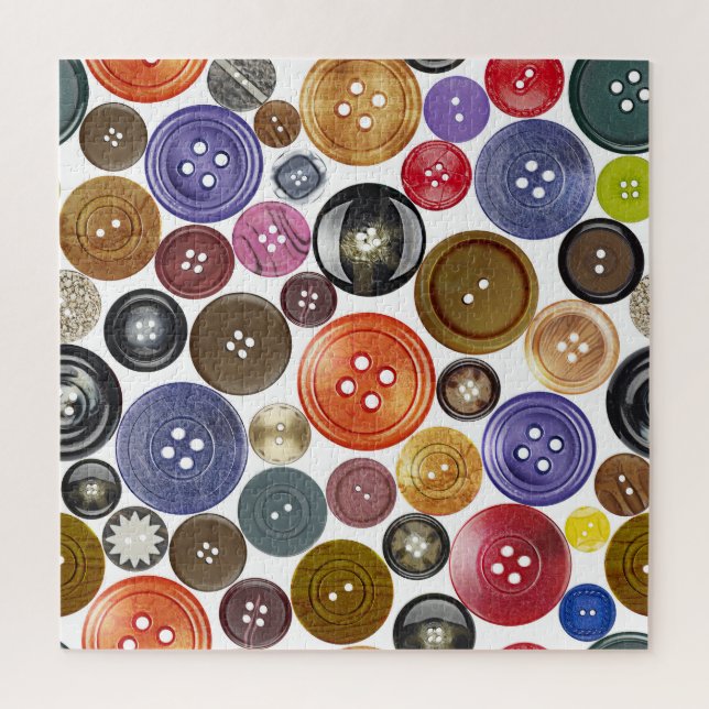 Puzzle Chic sans couture : ensemble de boutons haute réso (Vertical)