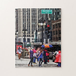 Puzzle Chicago IL - Rainy Day sur E Wacker Drive