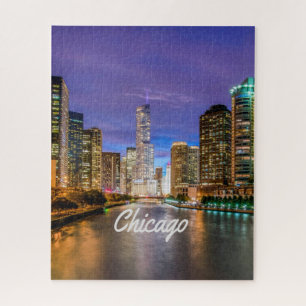 Puzzle Chicago Illinois City La Nuit
