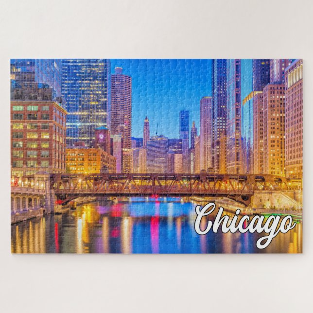 Puzzle Chicago, Illinois, États-Unis (Horizontal)