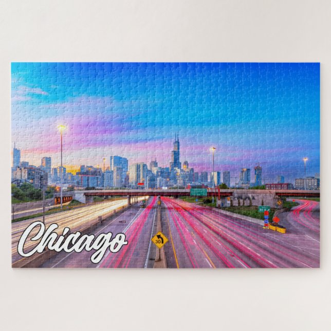 Puzzle Chicago, Illinois, États-Unis (Horizontal)