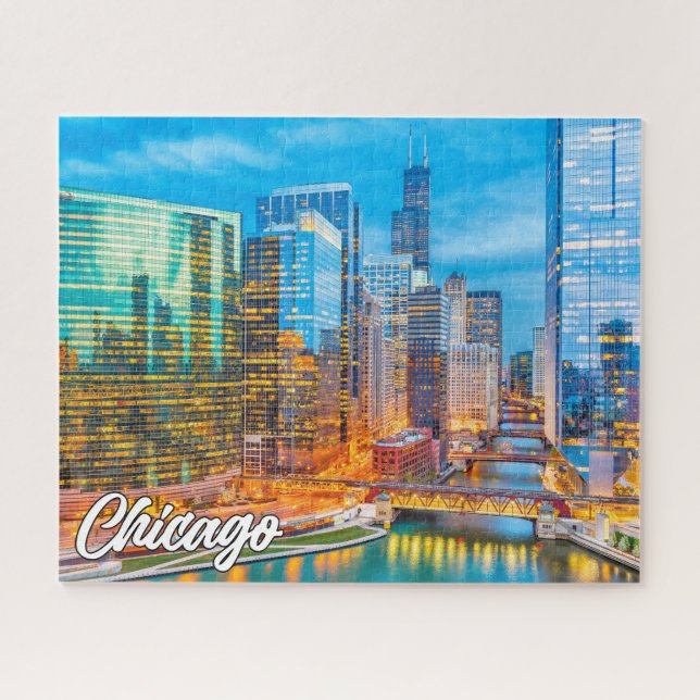 Puzzle Chicago, Illinois, États-Unis (Horizontal)