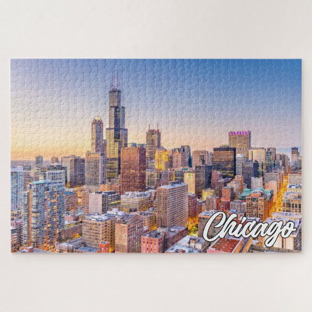 Puzzle Chicago, Illinois, États-Unis (Horizontal)