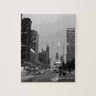 Puzzle Chicago Michigan Avenue @ Nuit 6 mars 1967