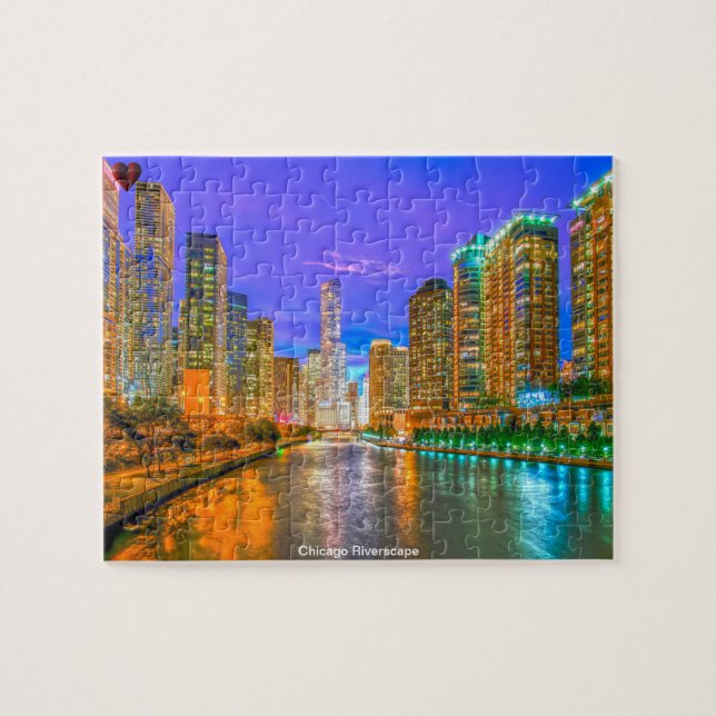 Puzzle Chicago Riverscape (Horizontal)