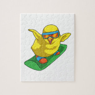 Puzzle Chick Snowboard Snowboard
