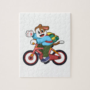 Puzzle Chien à vélo