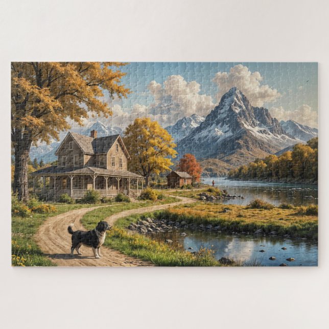 Puzzle Chien attentif (Horizontal)