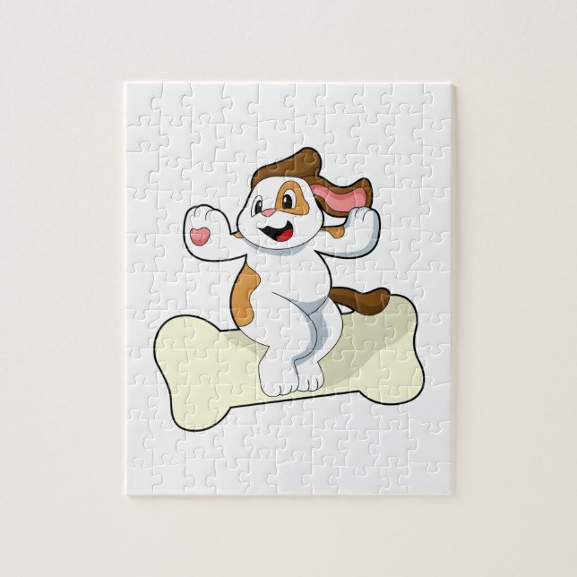 Puzzle Chien avec os (Vertical)