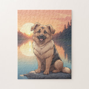 Puzzle chien berger allemand