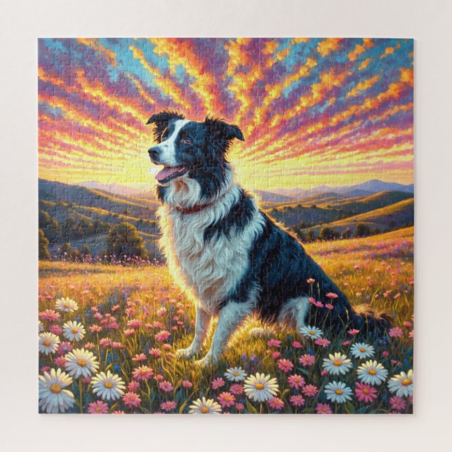 Puzzle Chien Border Collie (Vertical)