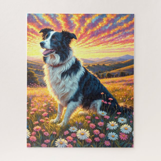 Puzzle Chien Border Collie (Vertical)