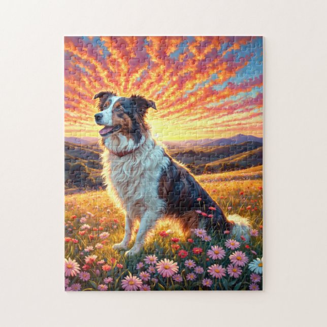 Puzzle Chien Border Collie (Vertical)