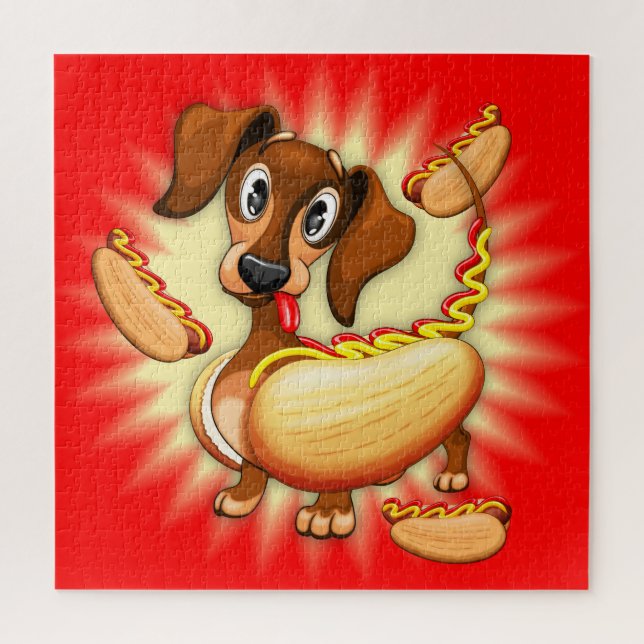 Puzzle Chien chaud Dachshund (Vertical)