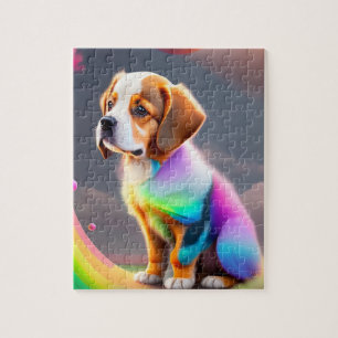 Puzzle Chien coloré