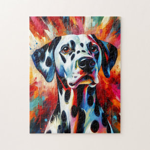 Puzzle Chien dalmate Acrylique Impression   Coloré   Vibr