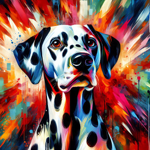 Puzzle Chien dalmate Acrylique Impression   Coloré   Vibr
