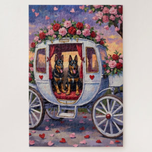 Puzzle Chien de berger belge Saint-Valentin