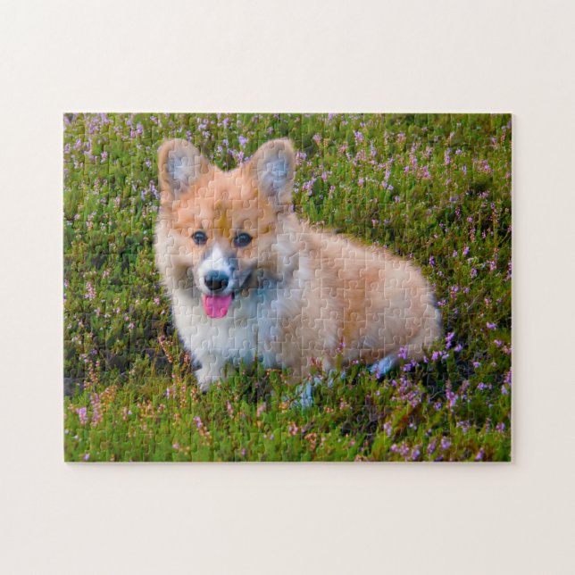 Puzzle Chien de Corgi. (Horizontal)