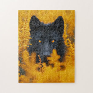 Puzzle Chien de loup noir berger allemand
