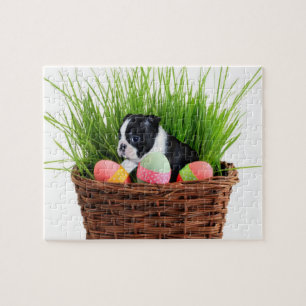 Puzzle Chien de Pâques Boston Terrier