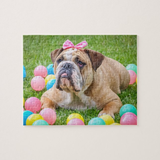 Puzzle Chien de printemps de Pâques (Horizontal)