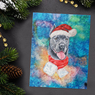 Puzzle Chien de race Cane Corso Noël