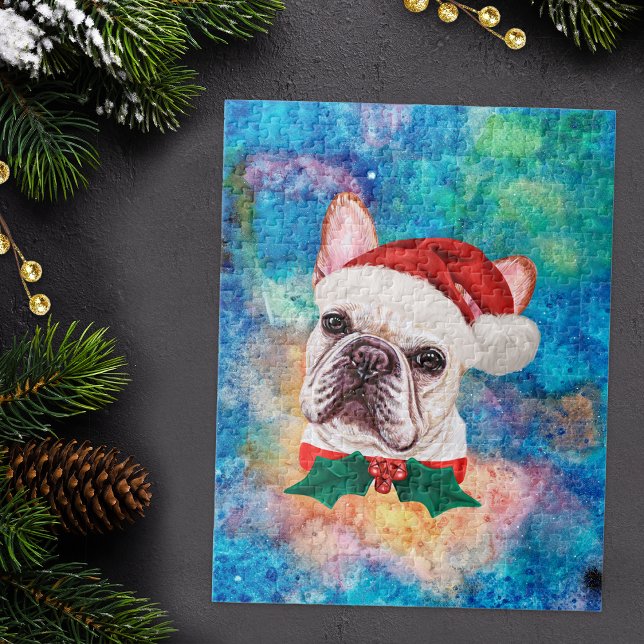 Puzzle Chien de race française de chien de race Noël (Créateur téléchargé)
